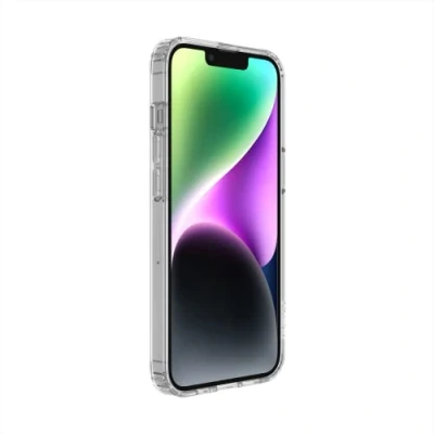 Immagine di Belkin Custodia Per Iphone 14 Compatibile Con La Ricarica Wireless Magsafe, Magneti Integrati E Bordi Rialzati Protezione Della Fotocamera, Trasparente