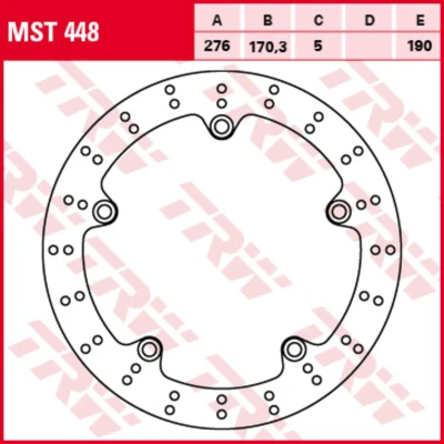 Immagine di TRW MST448 Disco freno 276 5