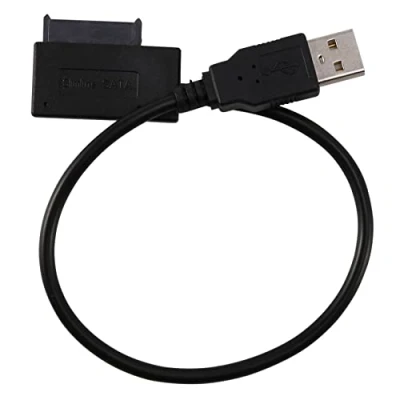 Immagine di Spactz USB 2.0 a Mini Sata II 7+6 13Pin Adattatore Convertitore per Laptop CD/DVD ROM Slimline Drive