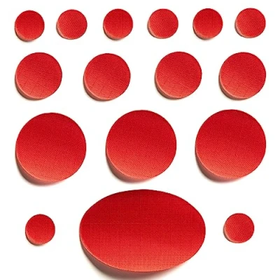 Immagine di Kit di toppe perfette: autoadesive per la riparazione piumini, impermeabili, resistenti agli strappi, pretagliate in nylon, set da 16 pezzi sacchi a pelo, tende e attrezzi