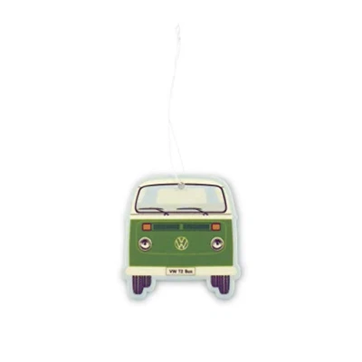 Immagine di BRISA VW Collection Volkswagen Hippie Bus T2 Camper Van Deodorante per auto, Profumo ambiente, Diffusore di fragranza, Purificatore d’aria, Accessorio Macchina/Camper/Regalo (Tè verde/Verde)