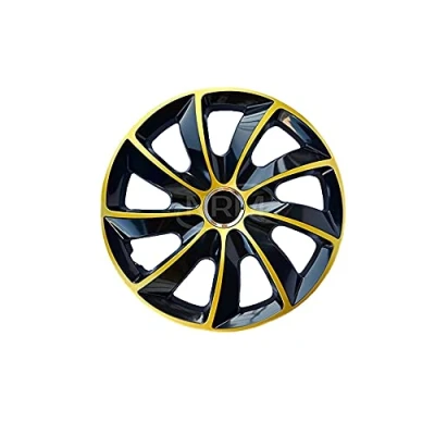 Immagine di NRM Copricerchi di ruote in oro nero 15 pollici Set 4 STIG 4x Copricerchioni universali per ruote, 15&quot;