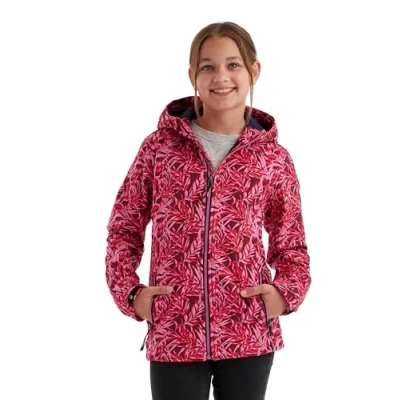 Immagine di killtec Bambine e ragazze Giacca softshell/giacca outdoor con cappuccio Mädchen Softshelljacke Print, dunkel himbeere, 128, 43200 000