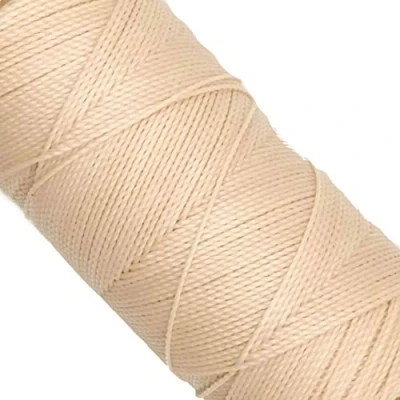 Immagine di Linhasita, rocchetto di filo cerato, Linhasita 100 g, 170 m, 1 mm spessore, in poliestere, macramè, 30 colori. metros / gr ecru