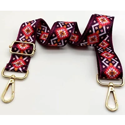 Immagine di Keriocusi Tracolla per Borse Donna Colorato Cinghia della Borsa Larga, Regolabile con Gold Moschettone, Durevole Crossbody Borsa, Borsetta, Chitarra DIY Spalla Accessori Ragazze, 05