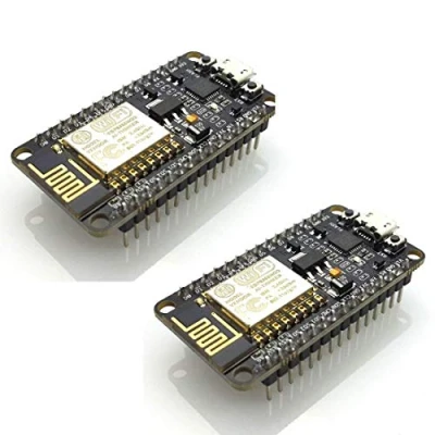 Immagine di HiLetgo 2pcs NodeMCU LUA ESP8266 CP2102 ESP 12E Internet Wifi Carte de développement Open Source Serial module sans fil Fonctionne parfaitement avec for Arduino IDE/Micropython