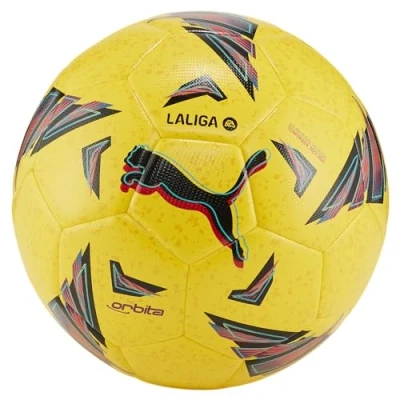 Immagine di Puma 084108 02 Orbita LaLiga 1 HYB Pallone da calcio ricreativo Unisex Adulto yellow Taglia 4