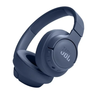 Immagine di JBL TUNE 720BT Cuffie Over Ear Bluetooth Wireless, Pieghevoli e Leggere, Microfono Comandi su Padiglione con Voice Aware, Pure Bass, Connessione Multipoint, fino a 76 ore di Autonomia, Blu
