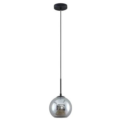 Immagine di lampada a sospensione &#039;Jurian&#039; dimmerabile (Moderno) colore Grigio, in Metallo ad es. Soggiorno &amp; Sala da pranzo (1 luce, E27) di Lindby sospensione, soffitto,