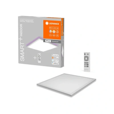 Immagine di LEDVANCE LED WiFi plafoniera bianca, 28 W 2000LM, 3000 6500K, 45x45 cm, lampada da parete dimmerabile, tecnologia RGB, Smart+ Planon, controllabile tramite app o assistente vocale come Alexa Google