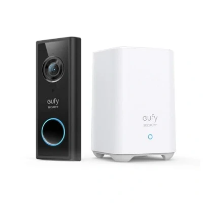 Immagine di eufy Security Video Doorbell S220, videocitofono wireless con batteria 2K HD, nessun costo mensile, tecnologia AI integrata nel dispositivo per il rilevamento persone, auto installazione semplice