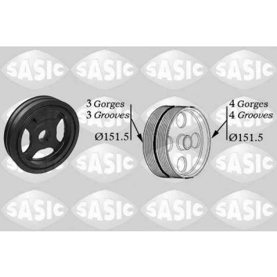 Immagine di SASIC 2154027 Puleggia Albero Motore RENAULT: Clio V Hatchback