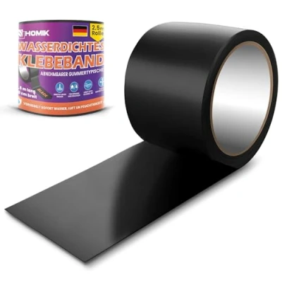 Immagine di HOMIK Nastro Impermeabile Estremamente Forte per Esterni e Interni di Riparazione del Tetto Adesivo Resistente ai Raggi UV Autosaldante