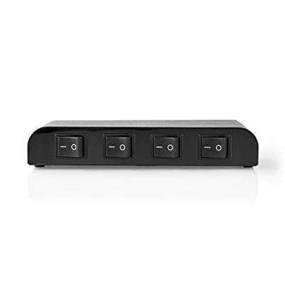 Immagine di Nedis Unità di controllo altoparlante Control Box Impedenza altoparlante: 4 16 Ohm Carico massimo per canale: 200 W 2 interruttori a bilanciere Viti serraggio Alluminio porte (s)
