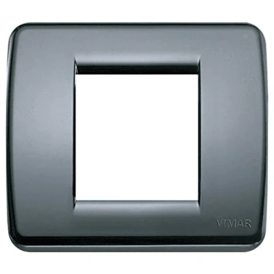 Immagine di Vimar 17098.15 Placca Rondo, Grigio Grafite, 1 2 moduli