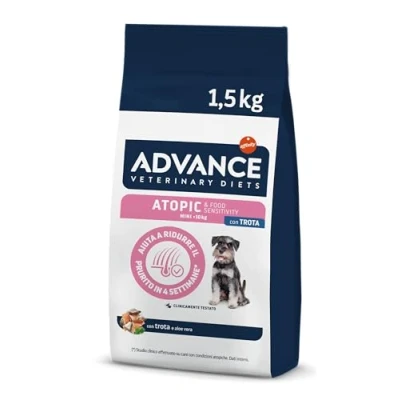 Immagine di Advance Veterinary Diets Atopic Mini Cibo per Cani con Problemi di Dermatite Atopica Trota 1,5kg