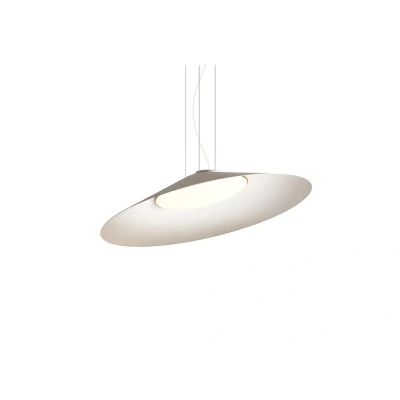 Immagine di kdln Lampada LED a sospensione Kate, bianca, 3.000 K, Ø 90 cm, metallo