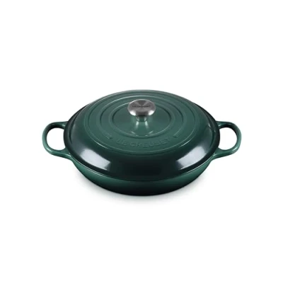 Immagine di Le Creuset Tegame basso Evolution in ghisa vetrificata, Rotondo, diameter 30 cm, 3.2 l, Verde Carciofo, 21180307954430