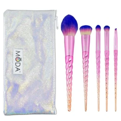 Immagine di Moda Royal &amp; Langnickel Set completo di 6 pennelli da trucco con custodia, include per fard, carnagione, ombreggiatura bombata, piega, angolo, ombre, ombre mitico