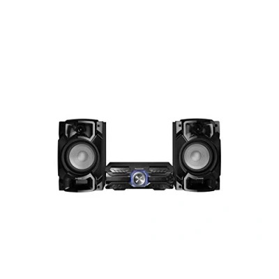 Immagine di Panasonic SC AKX320 Set audio ad alta potenza, 450 W, 16 cm Woofer, 6 Tweeter, Bluetooth, doppio USB, CD, AUX, DJ Jukebox, funzione DJ, Hi Fi, suono nitido, colore: Nero