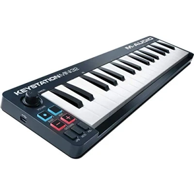 Immagine di M Audio Keystation Mini 32 MK2 Tastiera Controller MIDI USB Portatile e Leggera con Tasti Sensibili alla Dinamica, Ignite Ableton Live Lite