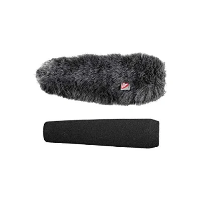 Immagine di Rycote 055208 Antivento in spugna e pelo, con apertura standard SGM, 18cm, 19/22