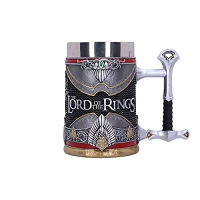 Immagine di Nemesis Now Boccale Aragorn con licenza ufficiale Lord of The Ring, argento, 15,5 cm