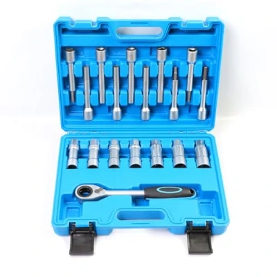 Immagine di Bisenya 18 Pezzi Set di Chiave a Bussola per smontare ammortizzatori Kit Dado Ammortizzatore Speciale 1/2&#039; Drive Compatibile con i Veicoli più Comuni