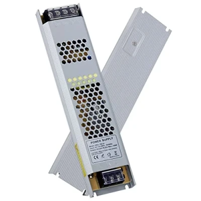 Immagine di VARICART Trasformatore LED 24V 150W 6.25A, Alimentatore Switching Stabilizzato, IP20 Slim Tensione Costante Driver AC110/220V a DC 24 Volt, per Lampade Striscia Lampadine (Senza ventola)
