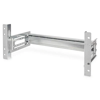 Immagine di Digitus DN 19 DIN 4U Accessori di montaggio A vite, frontale, Fissagggio Custodia, Guida Non classificata Argento, Metallo