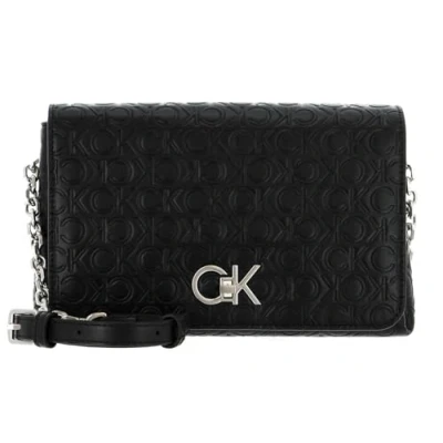 Immagine di Calvin Klein Re Lock Shoulder Bag With Flap CK Black