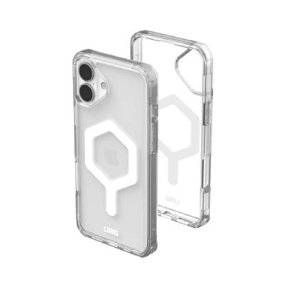 Immagine di Urban Armor Gear Plyo MagSafe Case Backcover per cellulare Apple iPhone 16 Plus Ghiaccio, Trasparente, Bianco Compatibile con