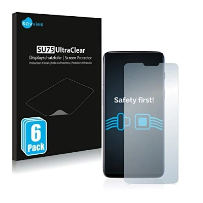 Immagine di savvies (6 Pezzi Pellicola Protettiva per OnePlus 6 Protezione Schermo Trasparente