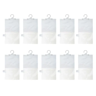 Immagine di 10 sacchetti deumidificatori per guardaroba, eliminano umidità, muffe e odori, proteggono i vestiti dall&#039;umidità, deumidificatore portatile