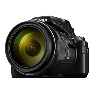 Immagine di Nikon Coolpix P950 Fotocamera Digitale, Sensore CMOS 16,79 MP, Zoom ottico 83X, filmati 4K, LCD a angolazione variabile, mirino elettronico OLED, WiFi, Bluetooth, Nero