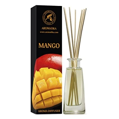 Immagine di Diffusore di Aromi al Mango 100ml a Bastoncini Fragranza per Ambienti Deodorante Profumato Idea Regalo Profumo Aroma Esotico