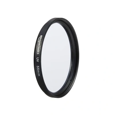Immagine di Amazon Basics 55 mm Filtro di Protezione UV Circolare per Immagini più Nitide, Protegge da Polvere, Sporcizia e Graffi