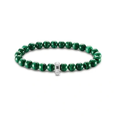 Immagine di Thomas Sabo X0284 475 6 Bracciale in Argento sterling 925 con pietre verdi, Kleine, sterling, Nessuna pietra preziosa