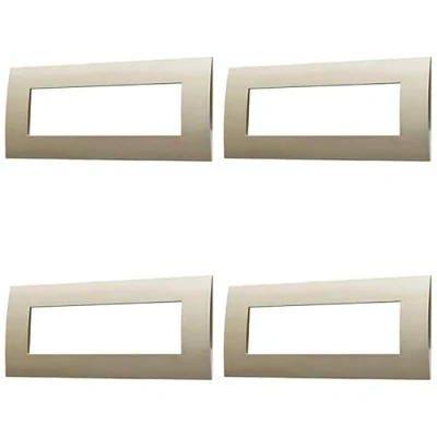Immagine di 4 Pezzi Placca Compatibile Con Vimar Arke, Placche In Plastica (7 Posti/Moduli,Bronzo)