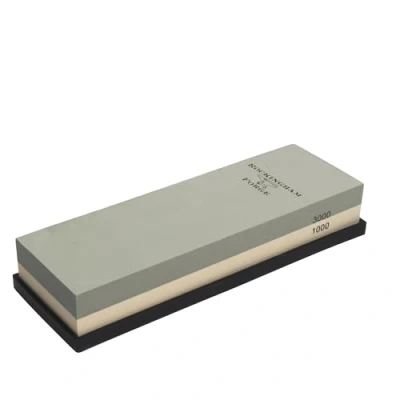 Immagine di Rockingham Forge SUPERSHARP PRO Pietra per affilare coltelli 2 in 1, grana 1000/3000, extra larga, base antiscivolo, 24 x 8 4,5 cm, media/fine