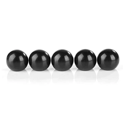 Immagine di manopola del cambio a sfera, sostituzione della leva sfera in bachelite nera con inserto rame M6 * 25mm, confezione da 5