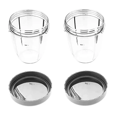 Immagine di Set di 2 Tazze da 18 Once con Coperchio Ricambio per frullatore Nutribullet 600 W/900 W