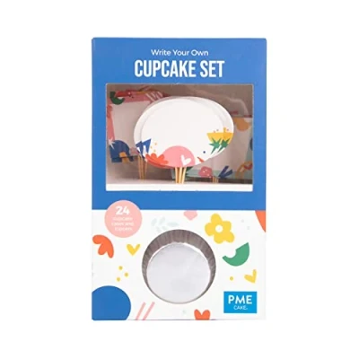 Immagine di PME Set di Scatoline e Topper per Cupcake Zucche Spaventose Halloween