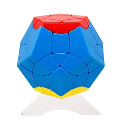 Immagine di OJIN Centinaia di Uccelli Bainiaochaofeng Serie 12 Superficie megaminx Dodecaedro cubo Gigaminx Puzzle con Un treppiede (Colori Casuali)