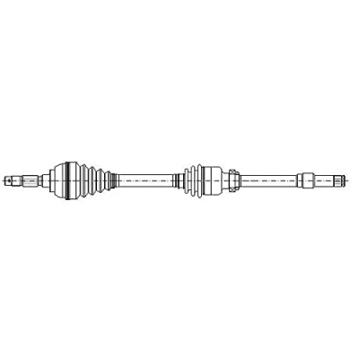 Immagine di METELLI 17 0837 Albero motore / Semiasse 932mm 91mm FIAT: BRAVO 2, Stilo Multi Wagon, Hatchback, LANCIA: DELTA 3