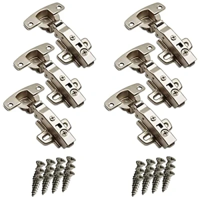 Immagine di SOTECH 6 pezzi Cerniere a scodellino Hettich Sensys 8645i TH52 Battuta d&#039;angolo 110 completamente sporgente Altezza (Distanza) 1,5 mm incl. viti M4x16mm