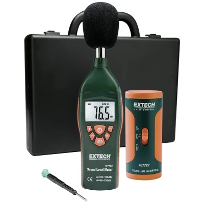 Immagine di Extech Fonometro 407732 KIT 35 130 dB