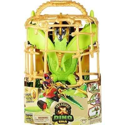 Immagine di TREASURE X Dino Gold Pterodactyl Dissection. Dissect, Rescue And Attack. Esclusivo Set da Gioco Hunter e Dinosauri. Troverai Tesoro immerso in Vero Oro?