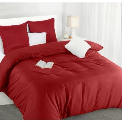 Immagine di Utopia Bedding Copripiumino Matrimoniale 260x240 Microfibra 260x240cm + Federe 65x65cm (Rosso)