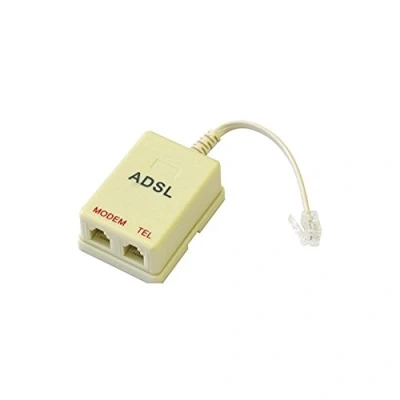 Immagine di FILTRO ADSL RJ11 TELECOM PLUS Splitter Plug INTERNET Linea FAX Presa Telefonica